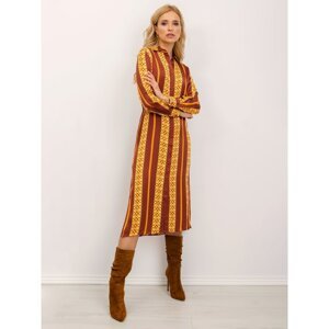 BSL Brown and yellow dress