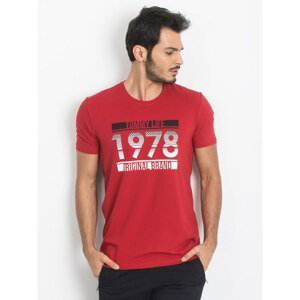Men´s red TOMMY LIFE t-shirt