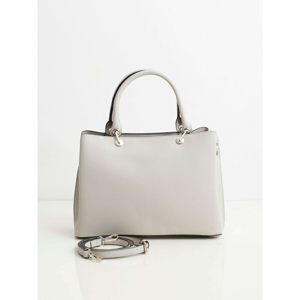 Gray saffiano handbag