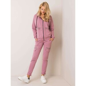Dirty pink sweatshirt set with an application