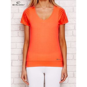 Fluo orange sport t-shirt for women