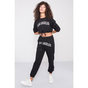 BSL Black sweatpants with an inscription
