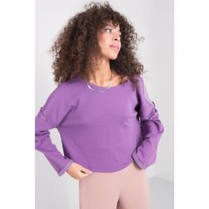 BSL Purple sweatshirt with a neckline on the back