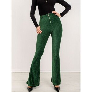 BSL flare pants, dark green