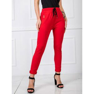 Women's red sweatpants