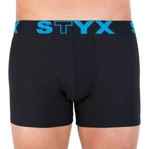 Men's boxers Styx long sports rubber black