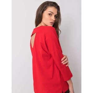 Women´s red cotton blouse