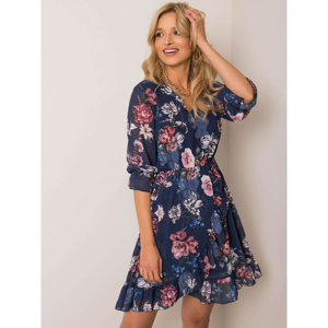 OCH BELLA Navy blue floral dress