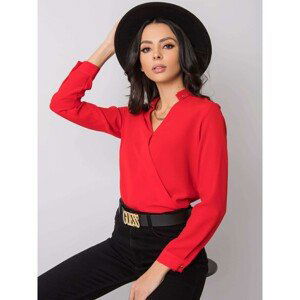 RUE PARIS Red shirt blouse