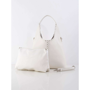 Cream city bag made of ecological leather