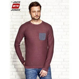 Men´s maroon sweater with a pocket