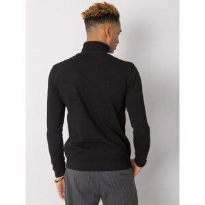 Black men´s LIWALI turtleneck sweater