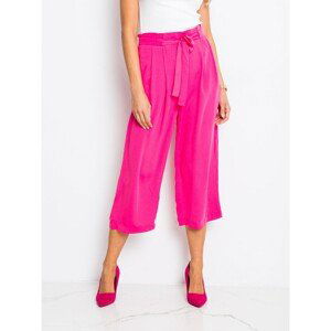 RUE PARIS wide dark pink pants