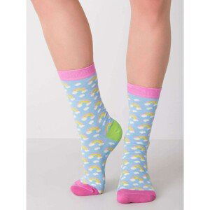 Blue cotton socks