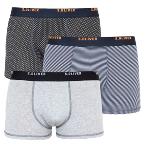 3PACK men&#39;s boxers S.Oliver multicolored (26.899.97.5624.16B1)