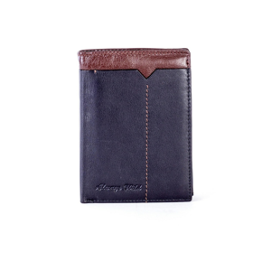 Men´s black and brown leather wallet