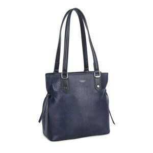 LUIGISANTO Dark blue eco leather handbag