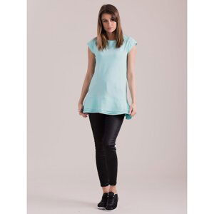 Mint tunic with layered ruffles