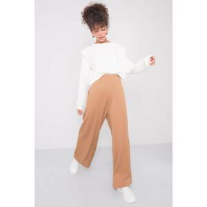 Beige wide trousers BSL