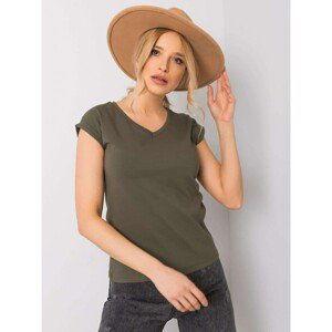 Khaki basic womens T-shirt