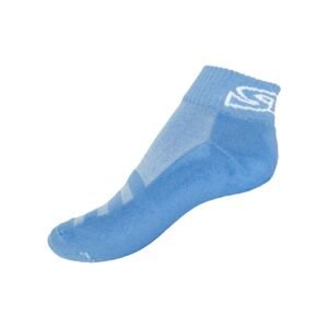 Styx fit blue socks with white inscription (H276)