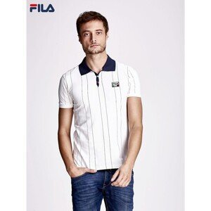 FILA Ecru men´s polo shirt with colorful stripes