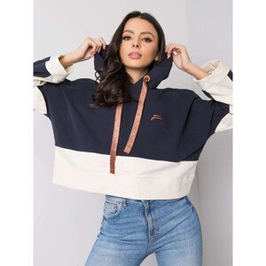 Navy blue and ecru sweatshirt from Phoenix FOR FITNESS