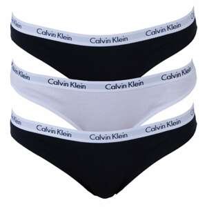 3PACK Calvin Klein women's thongs multicolor (QD3587E-WZB)