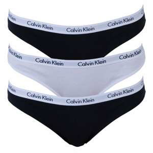 3PACK women's thongs Calvin Klein multicolor