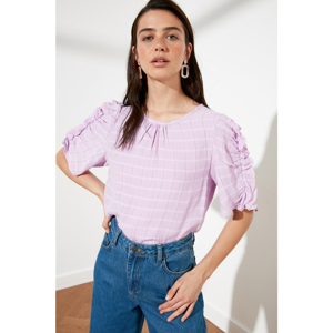 Trendyol Lila Arms Frilled Blouse