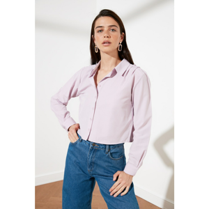 Trendyol Lila Shoulder Detail Shirt