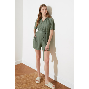 Trendyol Mint Belt Knitted Coverall