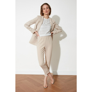 Trendyol Beige High Waist Pants