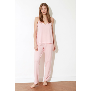 Trendyol Powder Biye Detailed Pajama Set