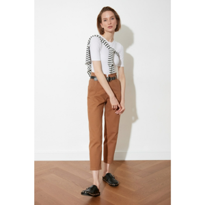 Trendyol Brown Belt Pants