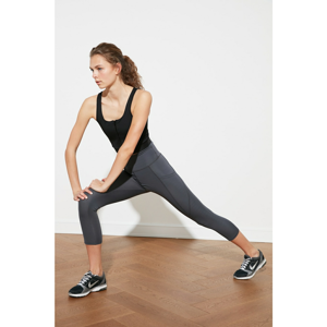 Trendyol Sports Leggings - Gray - High Waist