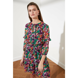 Trendyol Multicolored Patterned Flywheel Dress