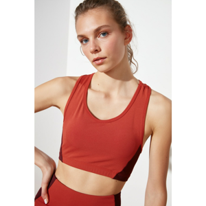 Trendyol Cinnamon Supported Back Detailed Sports Bra