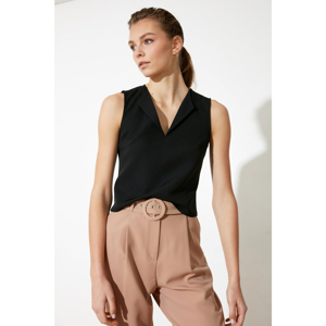 Trendyol Black V-Neck Blouse