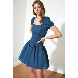 Trendyol Navy Blue Gipe Detailed Dress