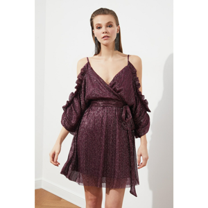 Trendyol Ruffle Detailed V-Neck Dress