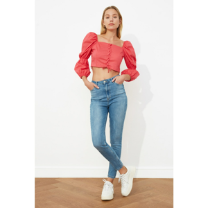 Trendyol Blue Wear High Waist Skinny Jeans