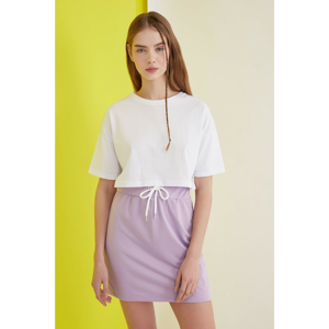 Trendyol Lila Binding Detailed Knitted Skirt