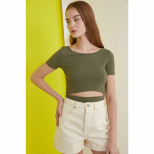 Trendyol Haki Knitted Blouse