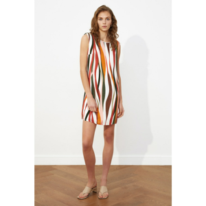 Trendyol Multicolored Vatka Patterned Dress