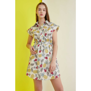 Trendyol Multicolored Patterned Shirt Collar Dress