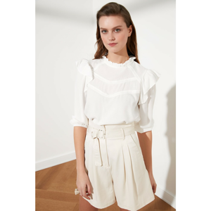 Trendyol Ekru Upright Collar Blouse