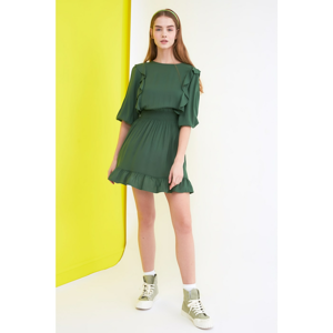 Trendyol Green Flywheel Dress