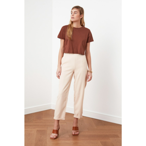 Trendyol Beige Button Detailed Pants