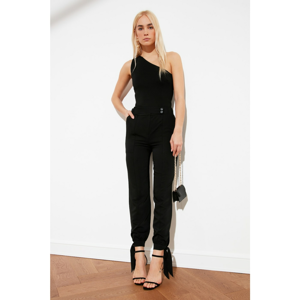 Trendyol Black Front ButtonEd Pants